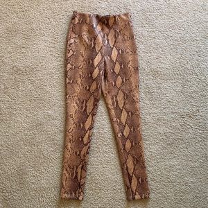 Snakeskin leggings